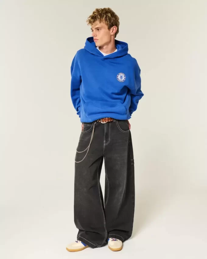 Boxy Chelsea FC Graafinen huppari Boxy Chelsea FC Graafinen huppari
