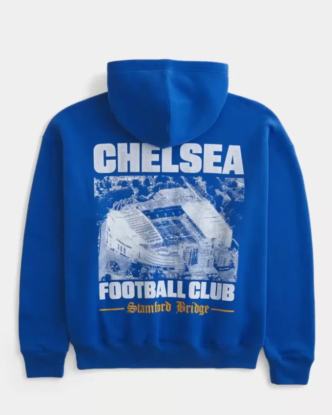 Boxy Chelsea FC Graafinen huppari Boxy Chelsea FC Graafinen huppari