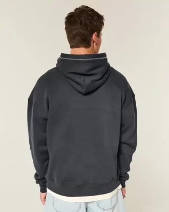 Boxy Contrast Stitch -huppari