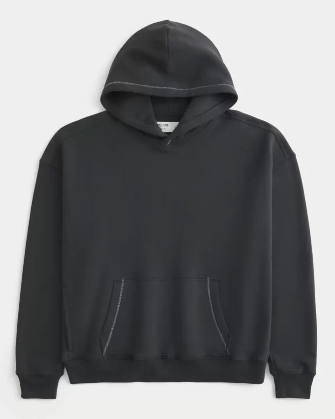 Boxy Contrast Stitch -huppari Boxy Contrast Stitch -huppari
