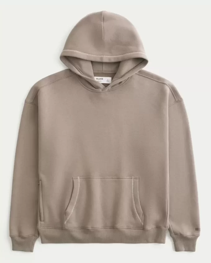 Boxy Contrast Stitch -huppari Boxy Contrast Stitch -huppari