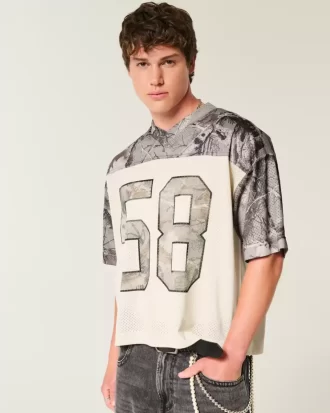 Boxy Crop Camo Jersey