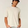 Boxy Crop Heavyweight Crew T-paita