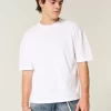 Boxy Crop Heavyweight Crew T-paita