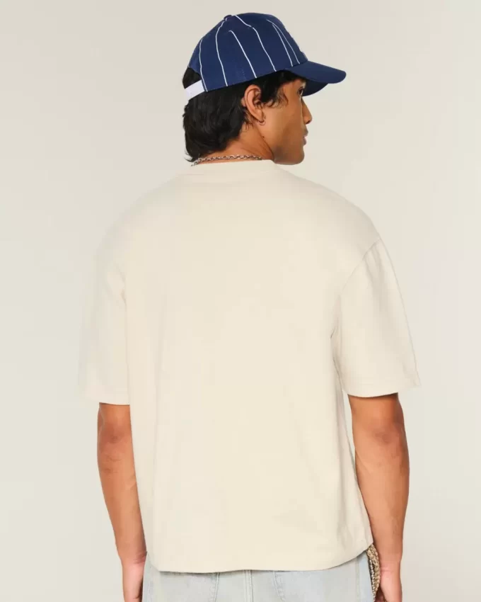 Boxy Crop Heavyweight Crew T-paita