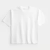 Boxy Crop Heavyweight Crew T-paita