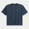 Boxy Crop Heavyweight Washed Crew T-paita Boxy Crop Heavyweight Washed Crew T-paita