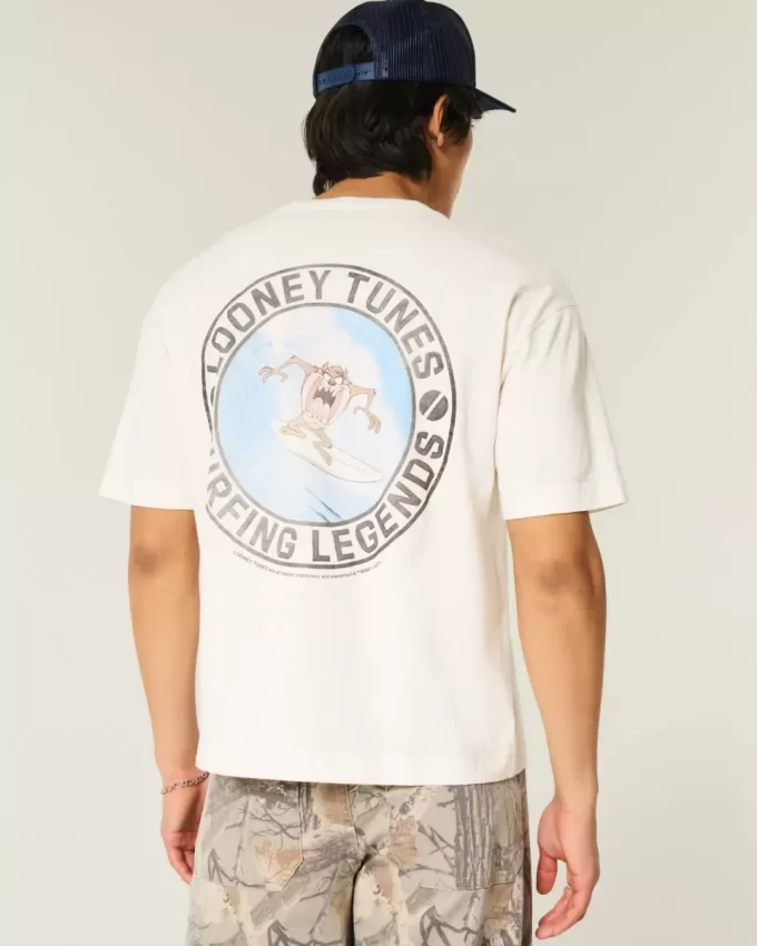 Boxy Crop Looney Tunes Taz Graphic T-paita Boxy Crop Looney Tunes Taz Graphic T-paita
