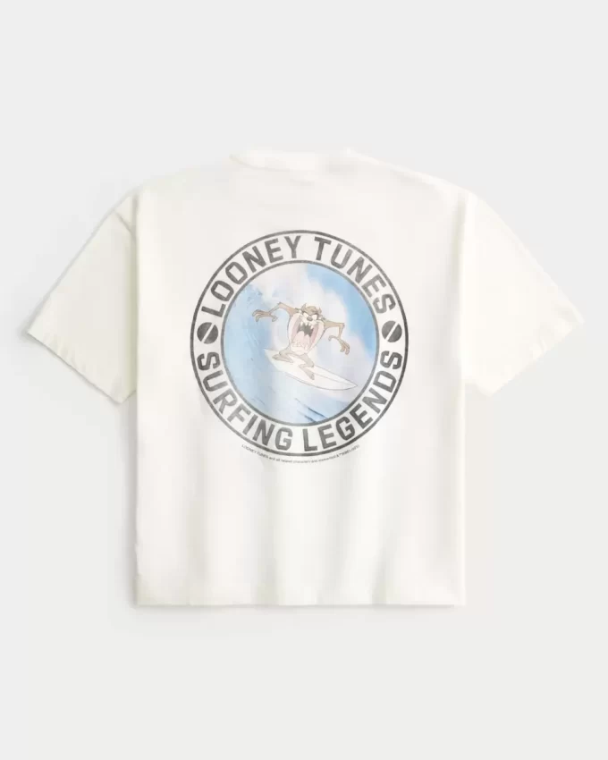 Boxy Crop Looney Tunes Taz Graphic T-paita Boxy Crop Looney Tunes Taz Graphic T-paita