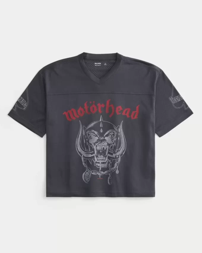 Boxy Crop Mot’rhead Graphic Jersey Boxy Crop Mot’rhead Graphic Jersey