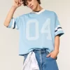 Boxy Crop Number Graphic Jersey Boxy Crop Number Graphic Jersey