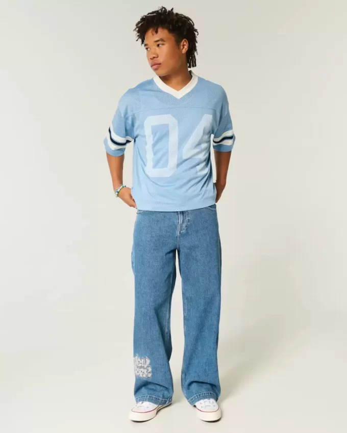 Boxy Crop Number Graphic Jersey Boxy Crop Number Graphic Jersey