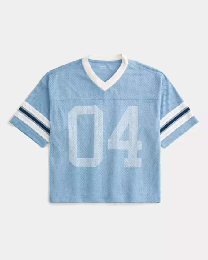 Boxy Crop Number Graphic Jersey Boxy Crop Number Graphic Jersey