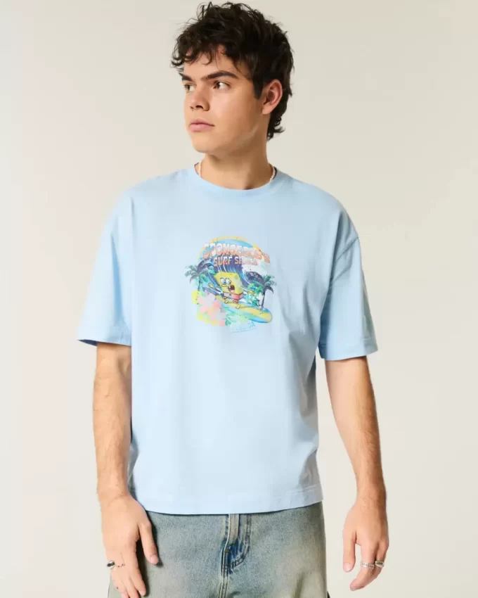 Boxy Crop SpongeBob SquarePants Graafinen T-paita Boxy Crop SpongeBob SquarePants Graafinen T-paita
