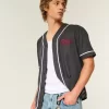 Boxy Dr Pepper Graphic Baseball Jersey