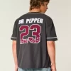 Boxy Dr Pepper Graphic Baseball Jersey