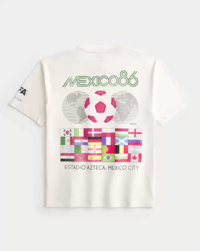 Boxy FIFA World Cup Meksiko 1986 Graphic T-paita Boxy FIFA World Cup Meksiko 1986 Graphic T-paita