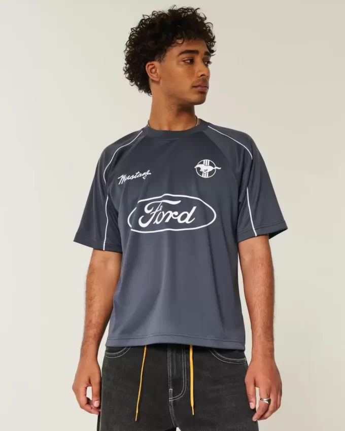 Boxy Ford Mustang Graphic Soccer Jersey Boxy Ford Mustang Graphic Soccer Jersey