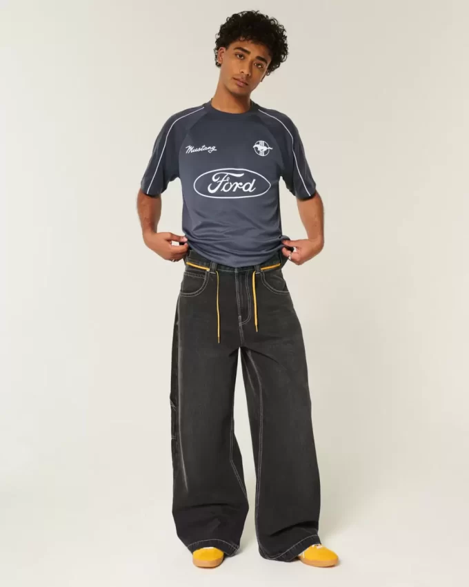 Boxy Ford Mustang Graphic Soccer Jersey Boxy Ford Mustang Graphic Soccer Jersey