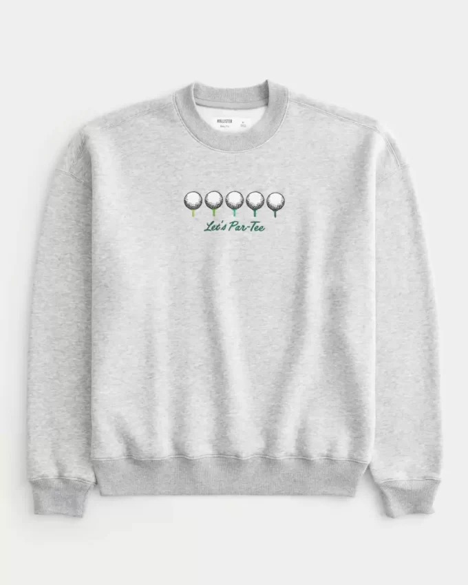 Boxy Golf Graphic Crew -huppari Boxy Golf Graphic Crew -huppari