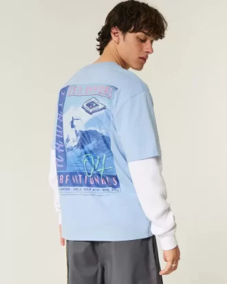 Boxy Hawaii Surf Graphic T-paita
