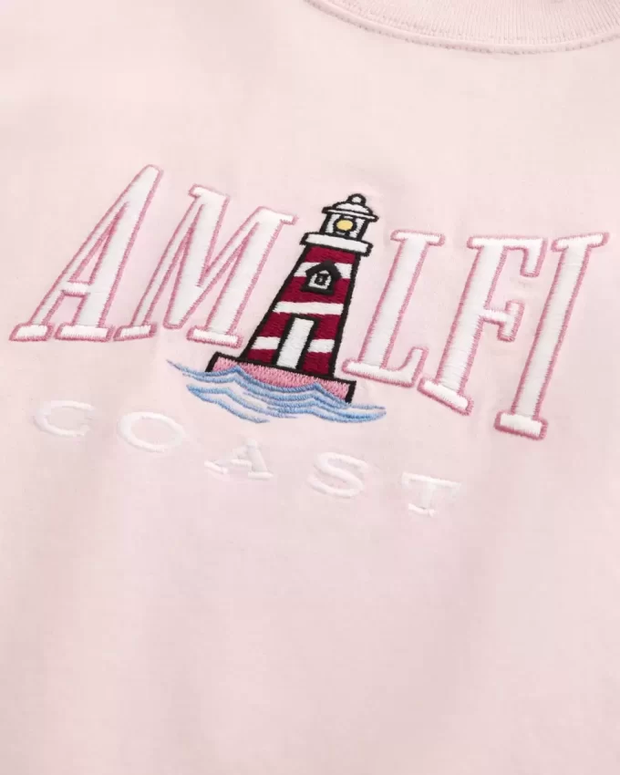 Boxy Heavyweight Amalfi Coast Graphic T-paita Boxy Heavyweight Amalfi Coast Graphic T-paita