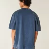 Boxy Heavyweight Athens Graphic T-paita