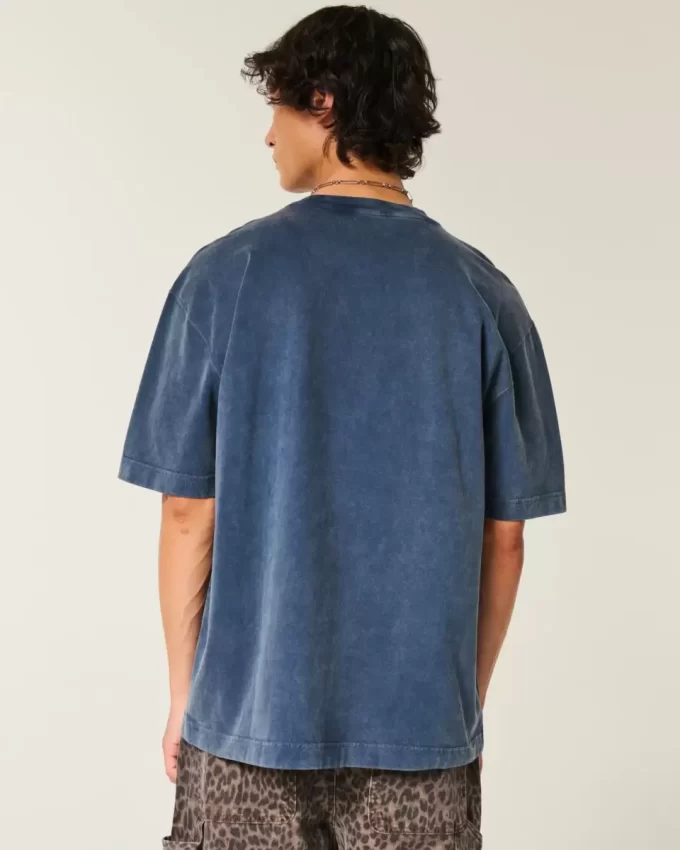 Boxy Heavyweight Athens Graphic T-paita