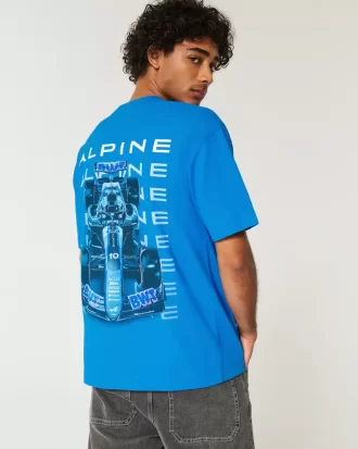 Boxy Heavyweight BWT Alpine F1 Team Graphic T-paita