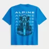 Boxy Heavyweight BWT Alpine F1 Team Graphic T-paita Boxy Heavyweight BWT Alpine F1 Team Graphic T-paita