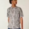 Boxy Heavyweight Camo Crew T-paita