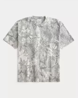 Boxy Heavyweight Camo Crew T-paita