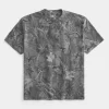 Boxy Heavyweight Camo Crew T-paita