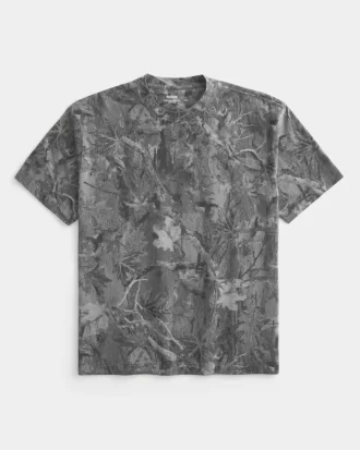 Boxy Heavyweight Camo Crew T-paita