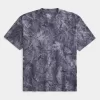 Boxy Heavyweight Camo Crew T-paita
