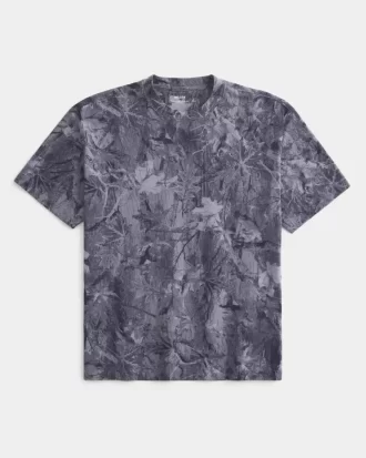 Boxy Heavyweight Camo Crew T-paita