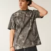 Boxy Heavyweight Camo Crew T-paita