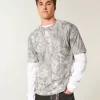 Boxy Heavyweight Camo Crew T-paita