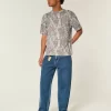 Boxy Heavyweight Camo Crew T-paita