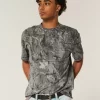Boxy Heavyweight Camo Crew T-paita
