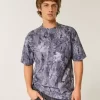 Boxy Heavyweight Camo Crew T-paita