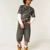 Boxy Heavyweight Camo Crew T-paita