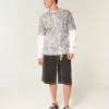 Boxy Heavyweight Camo Crew T-paita