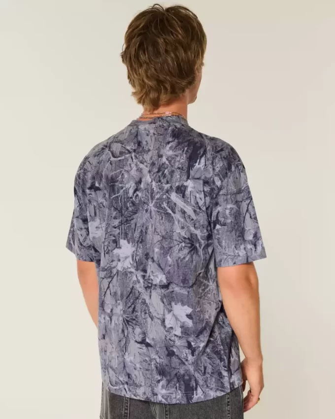 Boxy Heavyweight Camo Crew T-paita