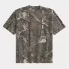 Boxy Heavyweight Camo Crew T-paita