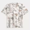 Boxy Heavyweight Camo Crew T-paita