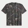 Boxy Heavyweight Camo Crew T-paita