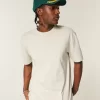 Boxy Heavyweight Cotton Crew T-paita