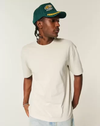 Boxy Heavyweight Cotton Crew T-paita