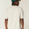 Boxy Heavyweight Cotton Crew T-paita